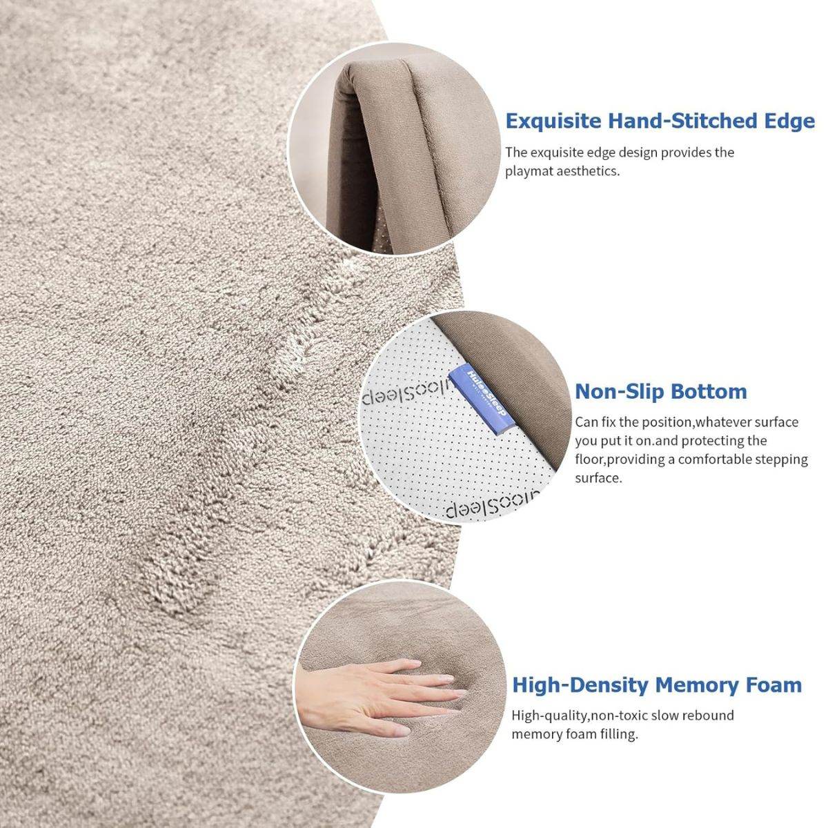 Toddly CushyCrawl V1.0 Memory Foam Play Mat | Tatami-Style Soft Floor Mat