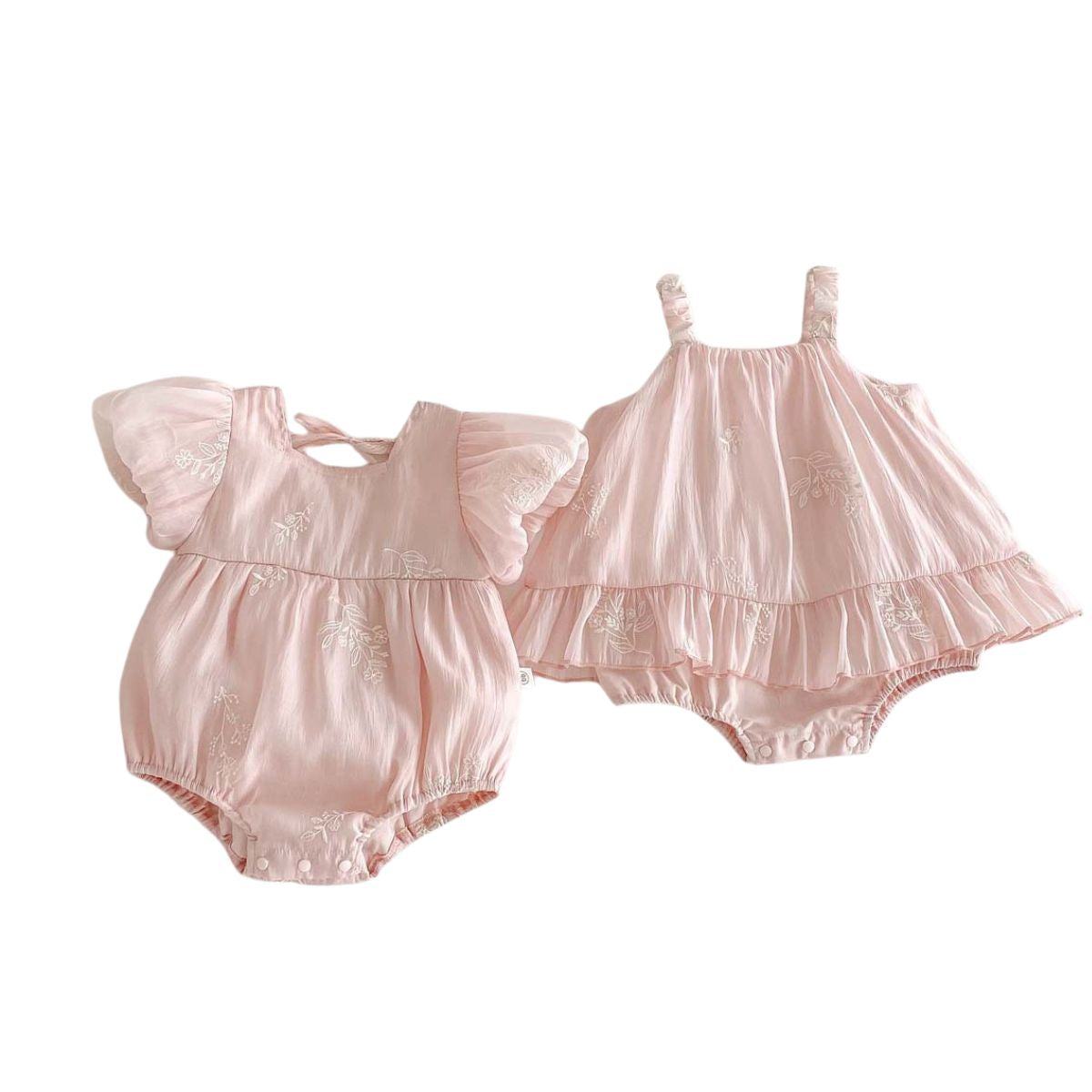 Feather & Fawn Blossom Embroidered Romper Collection