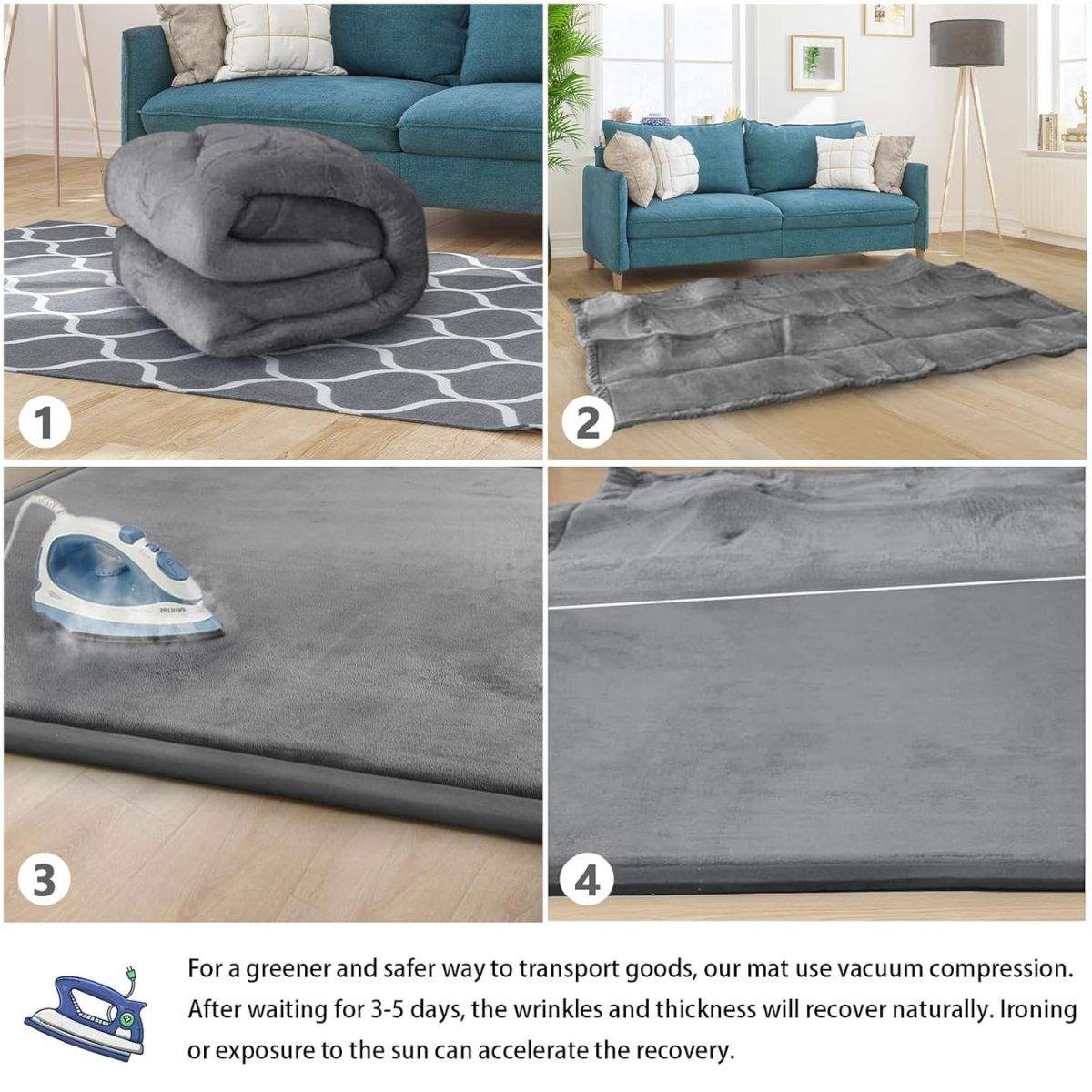 Toddly CushyCrawl V1.0 Memory Foam Play Mat | Tatami-Style Soft Floor Mat