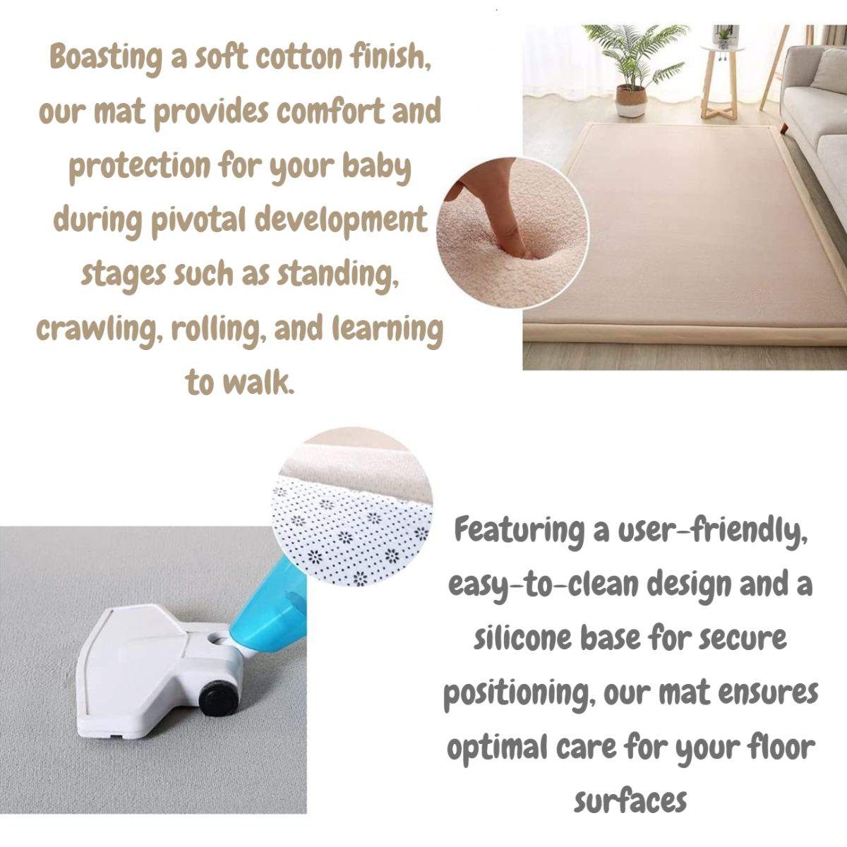 Toddly CushyCrawl V1.0 Memory Foam Play Mat | Tatami-Style Soft Floor Mat