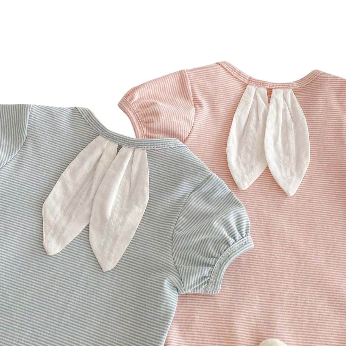 Feather & Fawn Bunny Whisper Striped Bodysuit | Baby Clothes