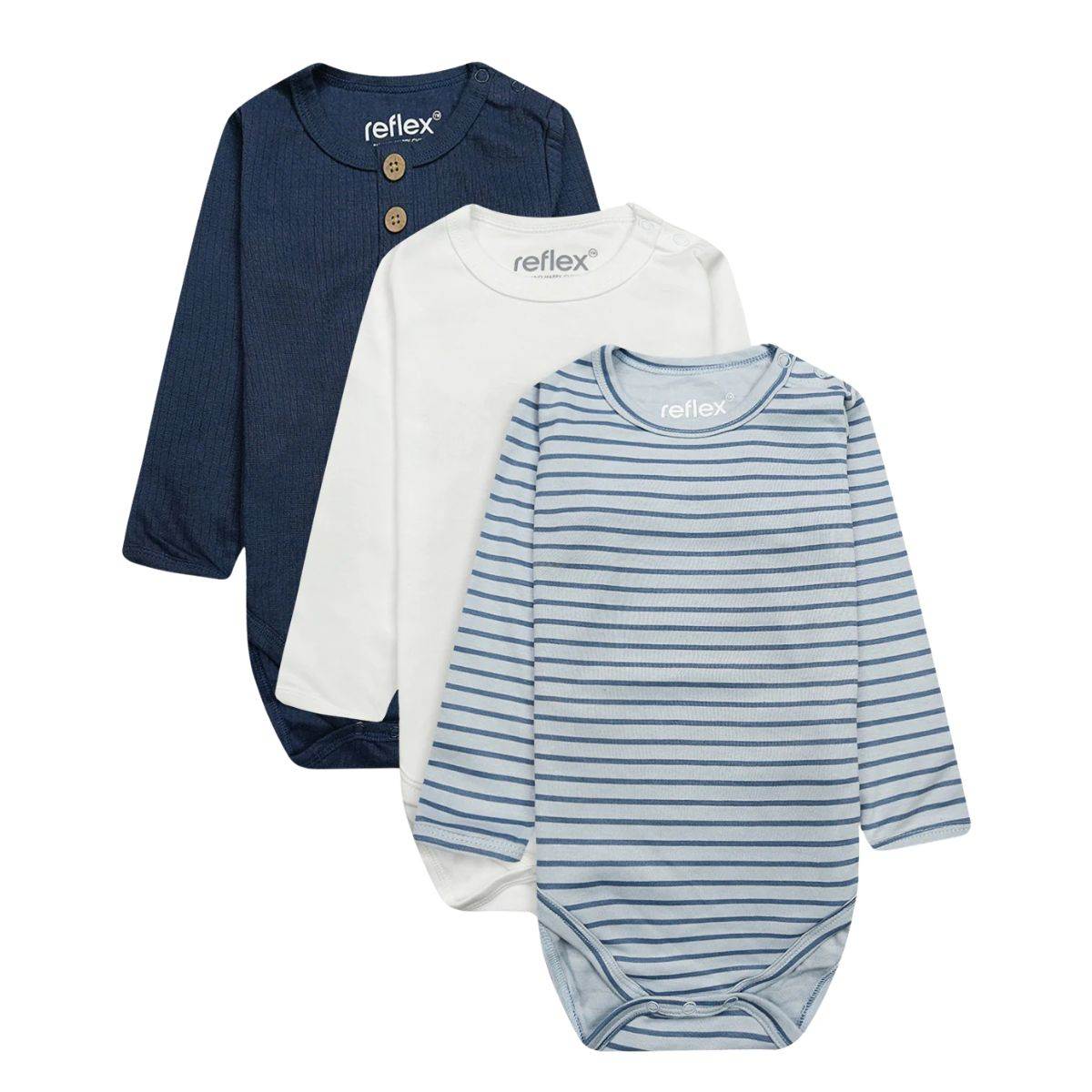 Feather & Fawn Reflex Baby Long Sleeve Bodysuits