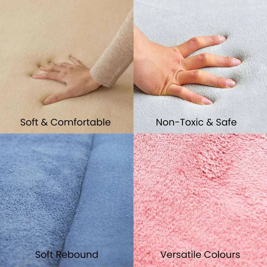 Toddly CushyCrawl V1.0 Memory Foam Play Mat | Tatami-Style Soft Floor Mat