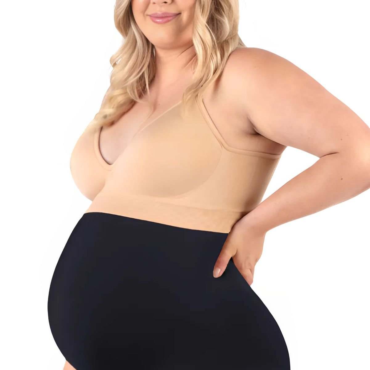 B Free Maternity Underbust cotton-rich seamless full brief for pregnancy and postpartum comfort