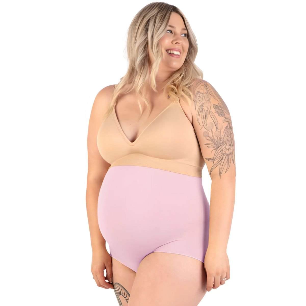 B Free Maternity Underbust cotton-rich seamless full brief for pregnancy and postpartum comfort