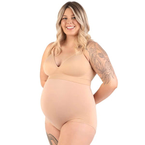 B Free Maternity Underbust cotton-rich seamless full brief for pregnancy and postpartum comfort