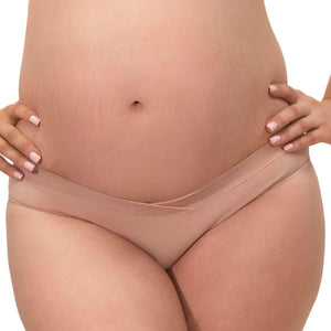 B Free Maternity V-Waist seamless bamboo bikini brief for pregnancy and postpartum comfort