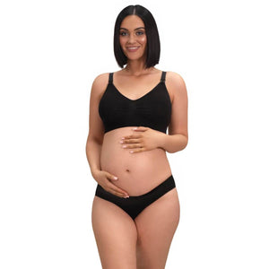 B Free Maternity V-Waist seamless bamboo bikini brief for pregnancy and postpartum comfort