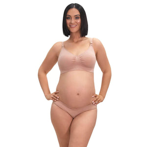 B Free Maternity V-Waist seamless bamboo bikini brief for pregnancy and postpartum comfort