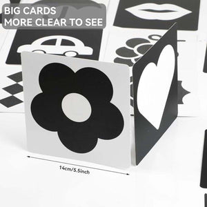 BabiePlay High - Contrast Baby Flashcards for Visual Stimulation & Brain Development Visual Stimulation Cards