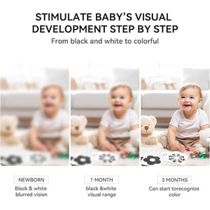 BabiePlay High - Contrast Baby Flashcards for Visual Stimulation & Brain Development Visual Stimulation Cards