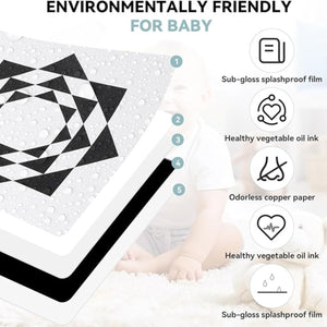 BabiePlay High - Contrast Baby Flashcards for Visual Stimulation & Brain Development Visual Stimulation Cards