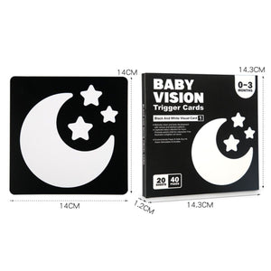 BabiePlay High - Contrast Baby Flashcards for Visual Stimulation & Brain Development Visual Stimulation Cards