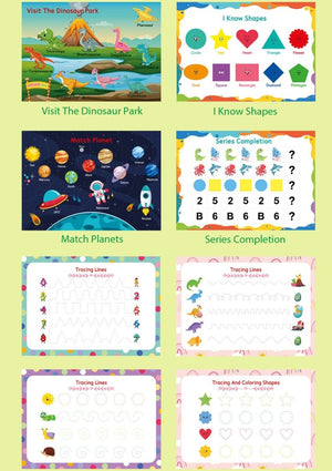 BabiePlay Toddler Busy Book: All - in - One Educational Learning Binder Busy Book