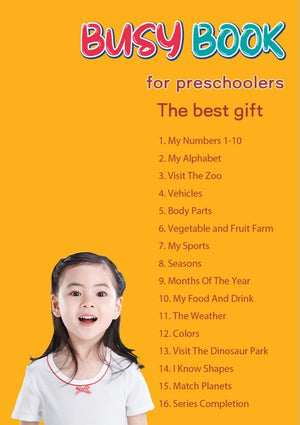 BabiePlay Toddler Busy Book: All - in - One Educational Learning Binder Busy Book