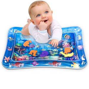 Babieplay Tummy Time Sensory Water Mat for baby motor skills development