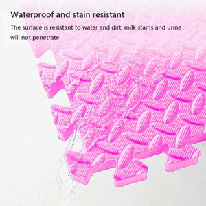 Pink Collection Foam Mats interlocking soft baby play mats in pink tones