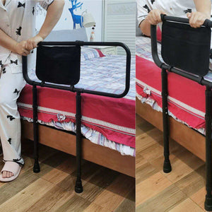 RiseEase adjustable bed rail with padded handle for elderly support