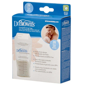 Dr Brown's Breastmilk Storage Bags - Pack of 25 Breast Milk Storage Bag