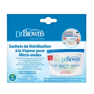 Dr Brown's Microwave Steriliser Bags Baby Bottle Steriliser