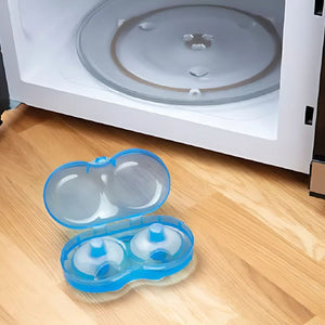 Dr Brown's Nipple Shield, 2 - Pack w/ Sterilizer Case Breast Shield