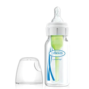 Dr Brown's Options+ Anti Colic Bottle Narrow Neck with Level 1 Teat, 120ml & 250ml Baby Bottle
