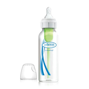 Dr Brown's Options+ Anti Colic Bottle Narrow Neck with Level 1 Teat, 120ml & 250ml Baby Bottle