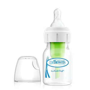 Dr Brown's Options+ Anti Colic Narrow Neck Bottle with Level 1 Teat, 60ml Baby Bottle