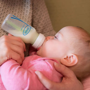 Dr Brown's Options+ Anti Colic Narrow Neck GLASS Bottle with Level 1 Teat, 120ml & 250ml Baby Bottle