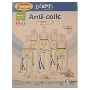 Dr Brown's Options+ Anti Colic Narrow Neck Newborn Bottle Feeding Set Baby Bottle