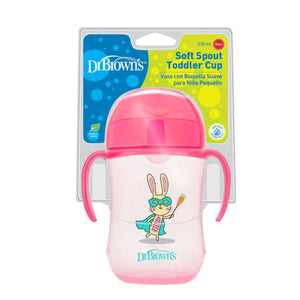 Dr Brown's Soft - Spout Toddler Cup with Handles, 9 months+, 270ml Baby Sippy Cups