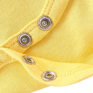 Feather & Fawn Babyhug Cotton Knit Half - Sleeve Baby Onesie | Safari Joy Ride, Jungle Animals, or Striped Baby Clothes