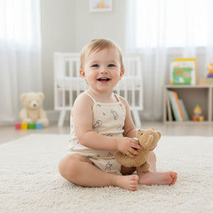 Feather & Fawn Breezy Summer Sleeveless Bodysuit | 100% Soft Cotton Baby Clothes