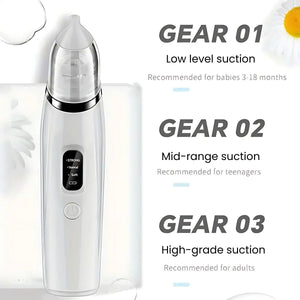 Feather & Fawn GentleCare Electric Nasal Aspirator with 3 Suction Levels Nasal Aspirator