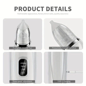 Feather & Fawn GentleCare Electric Nasal Aspirator with 3 Suction Levels Nasal Aspirator