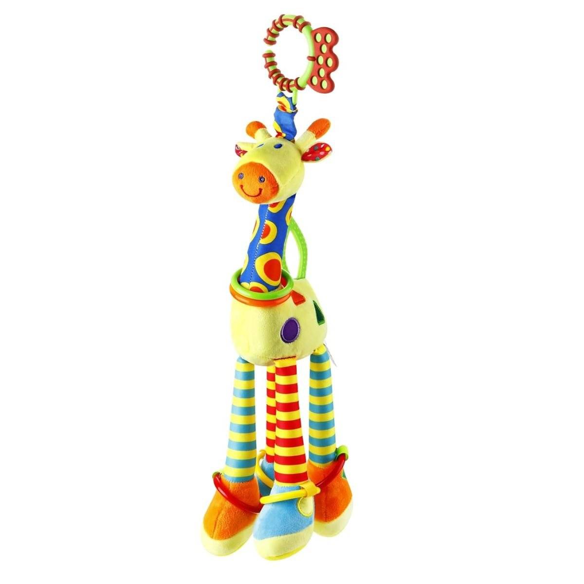 Feather & Fawn Giraffe Hanging Toy All - in - One Stroller & Crib Toy Pram Hanging Toy