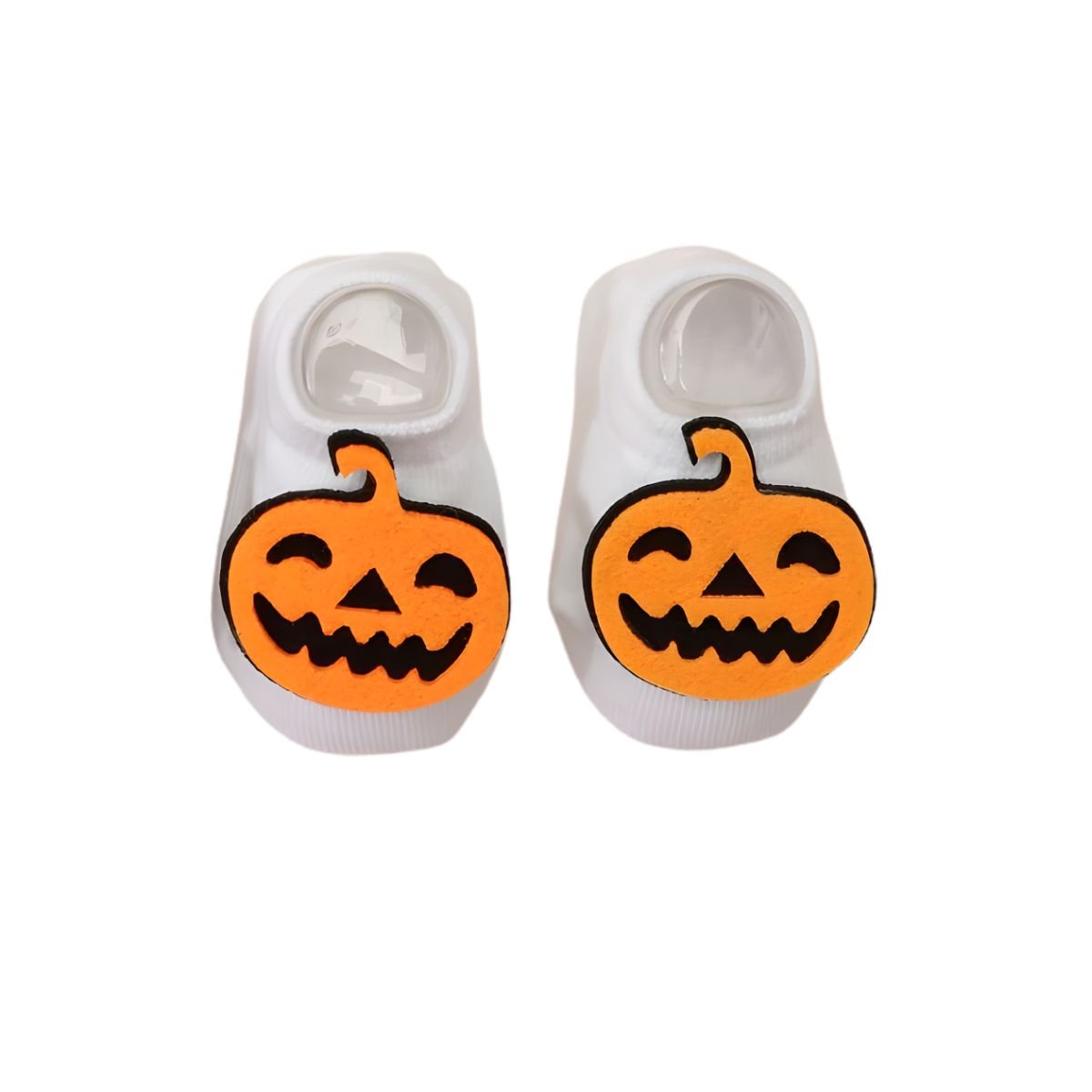 Feather & Fawn Halloween Baby Socks | Pumpkin or Bat Design (0 - 6 Months) Halloween