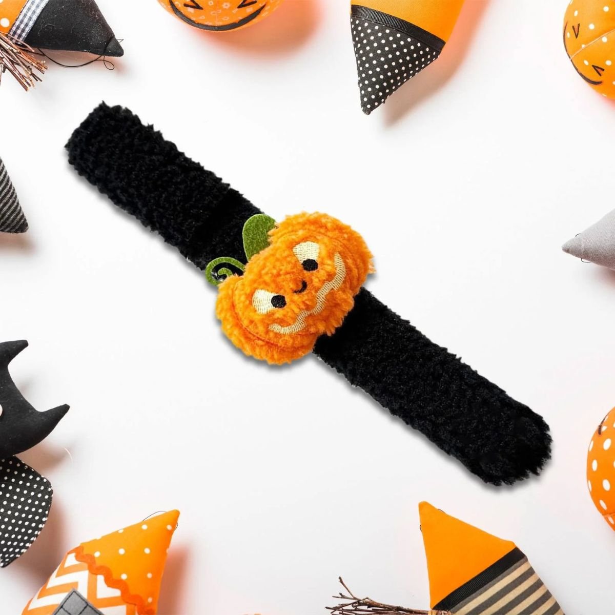 Feather & Fawn Halloween Snap Bracelet | Pumpkin, Ghost, Cat, or Bat Design Halloween