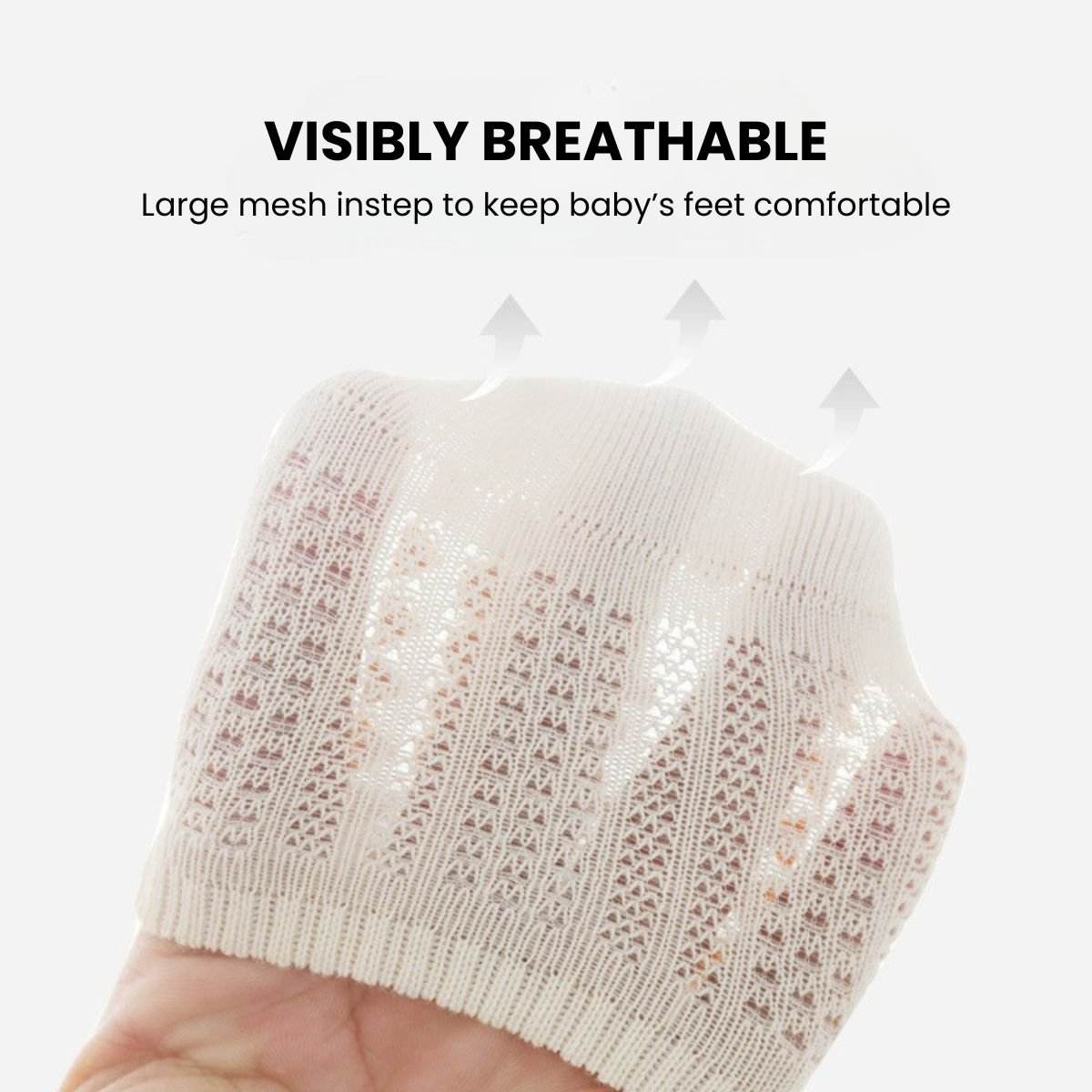 Feather & Fawn Non - slip Socks Safe & Snug Grippy Cotton Socks Baby Socks