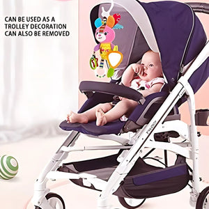 Feather & Fawn Plush Pram Hanging Animal Toy | Rabbit, Bird, Duck & Butterfly Pram Hanging Toy