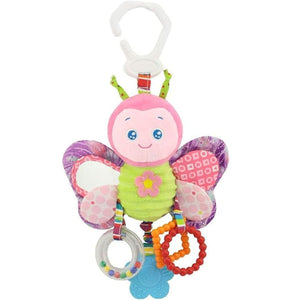 Feather & Fawn Plush Pram Hanging Animal Toy | Rabbit, Bird, Duck & Butterfly Pram Hanging Toy