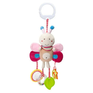 Feather & Fawn Pram Hanging Toy Sensory Animal Toy for Baby's Development Pram Hanging Toy