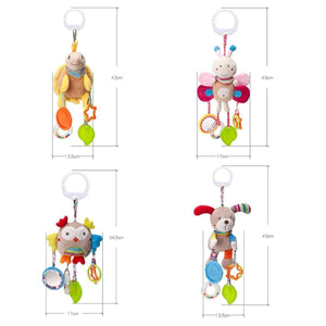 Feather & Fawn Pram Hanging Toy Sensory Animal Toy for Baby's Development Pram Hanging Toy