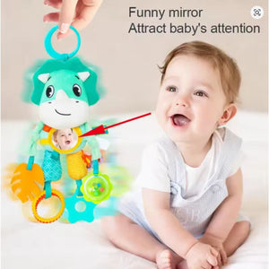 Feather & Fawn Sensory Hanging Toy For Pram | Elephant & Fox Pram Hanging Toy