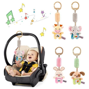 Feather & Fawn Sensory Plush Wind Chime Toy & Hanging Toy for Cribs & Strollers Pram Hanging Toy