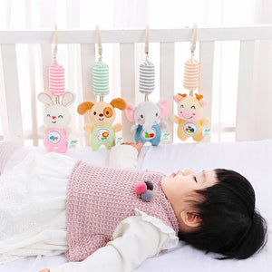 Feather & Fawn Sensory Plush Wind Chime Toy & Hanging Toy for Cribs & Strollers Pram Hanging Toy