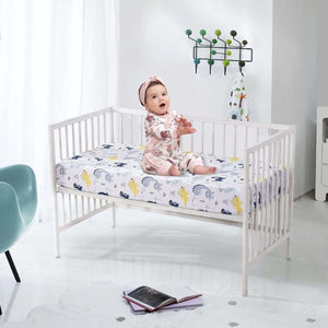 Feather & Fawn Snug & Safe Cotton Waterproof Fitted Sheets For Cots & Bassinets Fitted Sheet