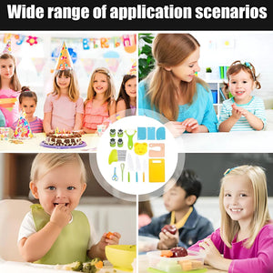 Kidst 17 - Piece Toddler Montessori Kitchen Set - Safe Cooking Utensils for Kids Toy Playsets