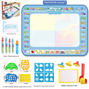 Kidst Aqua Water Doodle Mat mess-free reusable water drawing mat for kids educational fun