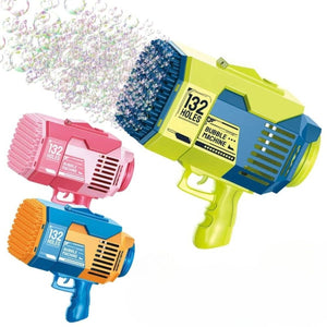 Kidst Bubble Machine Bazooka Outdoor Bubble Blaster 132 holes Rechargeable Bubble Toys